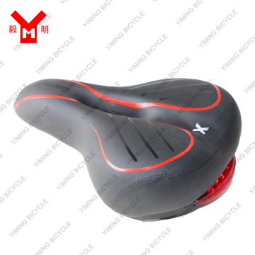 Hollow bicycle saddle with suspension balls