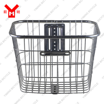 Stainless steel wire bicycle basket