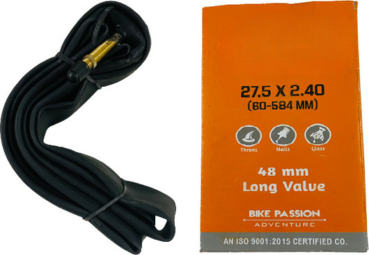 Heavy duty 27.5 inch bicycle inner tube with long valve