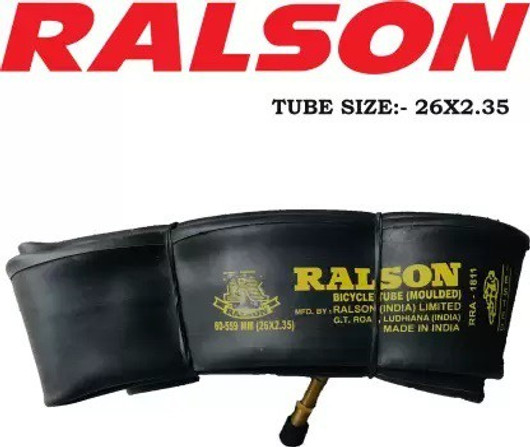 Ralson moulded bicycle tube in 26 by 2.35 size