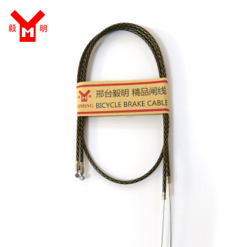 Woven pattern bicycle brake cable